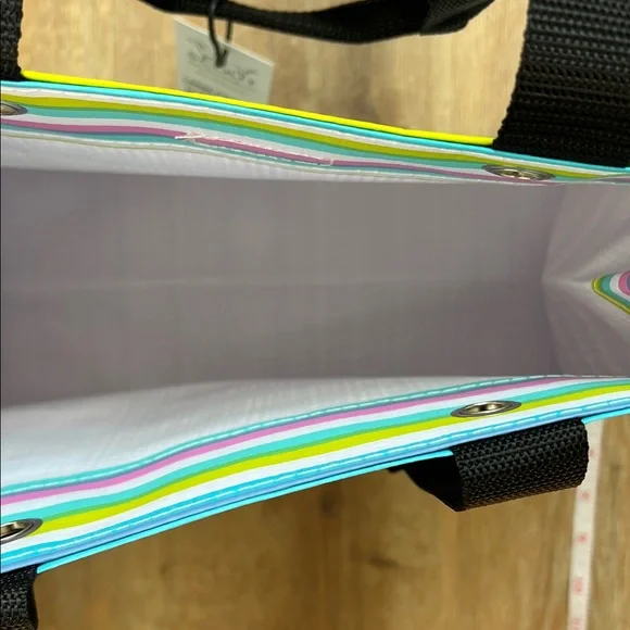 SCOUT Vibrant Striped NWT Large Package Gift Bag 13.5” W x 12” H x 6” D - Picture 13 of 16